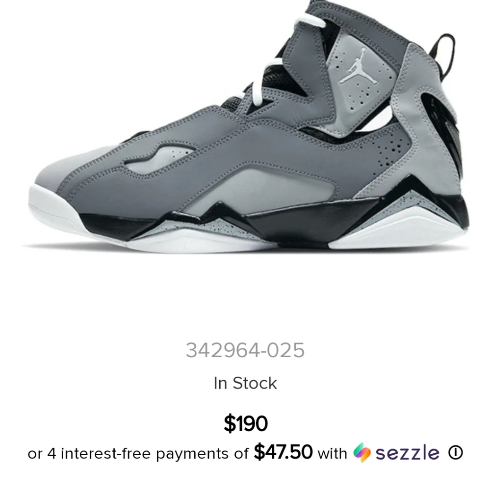 ⛄ 2 FREE PAIR SHORTS nwt with purchase of JORDAN TRUE FLIGHT  "COOL GREY"